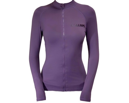 Рашгард женский SCALLOPS PROSKIN ZIP W`S сливовый